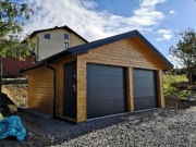 Garaż drewniany dwustanowiskowy bez pozwolenia carport wiata altana 