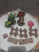 Zestaw z masy cukrowej na tort farma 