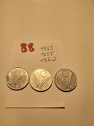 Moneta Włochy Italy 10 Lire Kłosy