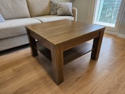 Ława stolik kawowy masywny Agata Meble 75x75 cm stan BDB