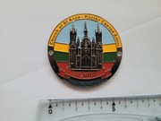 Magnes na lodówkę - 655f. WILNO Kościół Św. Anny METALOWY