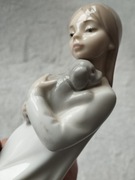 Duża zabytkowa hiszpanska figurka zepfir stan ok