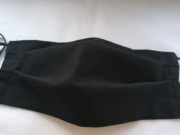 Maseczka czarna - tkanina bawełniana