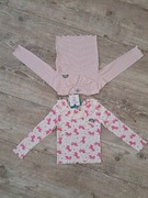 Bluzki/ T-shirty/ koszulki dziewczęce - jednorożec - 2 pak - rozm 116