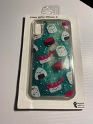 Etui do iPhone X silikonowe brokatowe