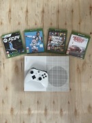 Xbox One S + GTA V + FC24 + inne | zestaw | pad z driftem