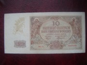 POLSKA BANKNOT 10 zł 1940 r. Generalna Gubernia seria L