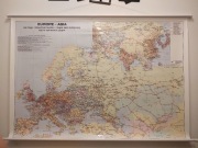 Mapa korytarzy kolejowych EUROPA-AZJA 135x95 cm