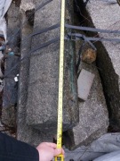 Kraweżniki stare drogowe/schody granitowe 