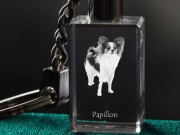 Papillon brelok sześcienny ŚWIECĄCY 