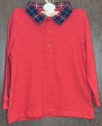 Bluzka polo dziecięca czerwona 98 cm, nowa z metką