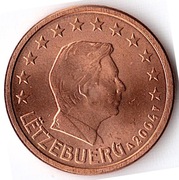 LUKSEMBURG 1 cent 2004, KM# 75, UNC