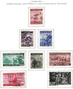 EMIGRACJA, Fi 338 I-O, SERIA 8 znaczków stemplowanych bez kleju na podl.