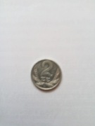 2 zł PRL 1989 materiał Al