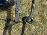 Stare kute ręcznie Zawiasy do furtki z 1897r