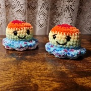 Dwustronna Ośmiorniczka – ręcznie robiona na szydełku