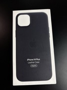 iPhone 14 plus leather case czarny etui apple