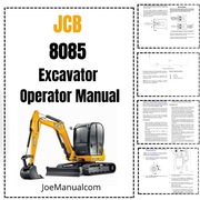 JCB 8085 Excavator Operator Manual Instrukcja obsługi i konserwacji