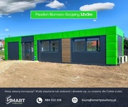 Pawilon Biurowy Kontener Handlowy 10x3 z wc Usługowy Mieszkalny 30m2
