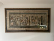 Papirus duży w złotej ramie