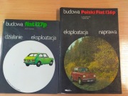 Zestaw instrukcji dotyczących samochodów Fiat 126p i Fiat 127.
