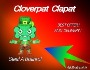 Roblox Steal A Brainrot Cloverat Clapat 60m/s NAJTANIEJ !
