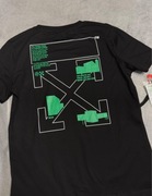 Czarny t-shirt roz S Off white