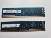 Pamięć RAM 2x4GB 1Rx8 PC3-12800U-11 HMT451U6AFR8C-PB NO AA 1508 1600MHz