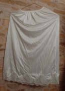 (40/42) (L/XL) Ekskluzywna, biała półhalka halka z Londynu 