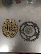 Zestaw napędowy honda CBR cb 500 650 napęd 