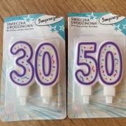 świeczki urodzinowe jednorazówki 30k 25k