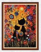 Zestaw do haftu krzyżykowego "Kotki"