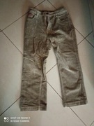 Spodnie sztruksy 166 / 168 cm beżowe / piaskowe