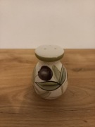 Recznie malowana ceramiczna solniczka/ pieprzniczka