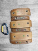 Zestaw chwytów wspinaczkowych - drewniane - set 24- #green_point_climb