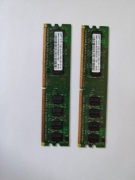 Pamięć RAM DDR2 Samsung 1GB (2x512MB) PC2-5300 667MHz sprawna