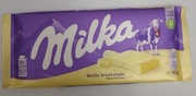 Czekolada Biała Milka White Chocolate Alpejskie Mleko Tabliczka 90g