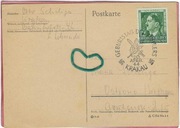 GG KARTA POCZTOWA KRAKOW OSTROW WLKP stempel okolicznosciowy