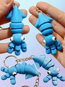 Brelok Breloczek do kluczy lub plecaka KAŁAMARNICA DRUK 3D FLEXI