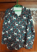 Świąteczna Koszula bluzka damska rozm 3 XL ok 52