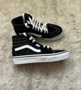 Buty Vans Czarno-Białe Dziecięce 32 rozmiar