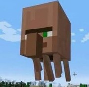 Plakat Minecraft latający głowa plakaty dla dzieci 