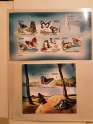 Komory 2011 Mi 2971-5 + bl  618   motyle  zestaw idealny