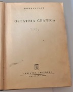 Ostatnia Granica Howard Fast Książka i Wiedza 1950