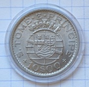 #3143 Wyspy Świętego Tomasza 10 escudo 1971 UNC  rzadka 
