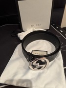 Oryginalny męski pasek Gucci monogram, rozmiar 95