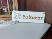 Personalizowana Jednokolorowa Tabliczka na Boks dla Konia