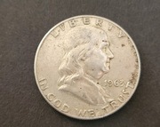 Amerykański(USA) srebrny Half dollar 1963 rok mennica Denver.  