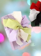 3 rolki wstążka prezentowa satynowa, 4 cm x 7,3 m