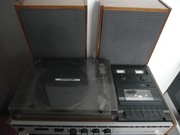 gramofon + magnetofon + dwie kolumny ROSJA 325C-1 napęd idlerowy PRL